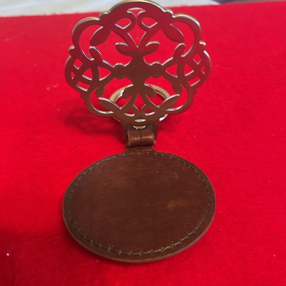 Rare Find- Vintage Liz Claiborne Business Class Brandy Leather Key Fob - Picture 2 of 6